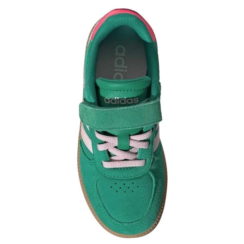 Children Unisex Shoes Adidas Kids Breaknet Sleek ELC JQ1802 Green/Pink Size 3Y - Picture 4 of 11